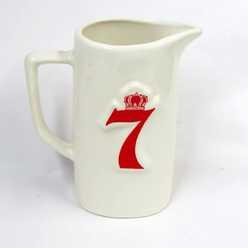 Seagram's 7 Crown Whiskey Ceramic Bar Pitcher